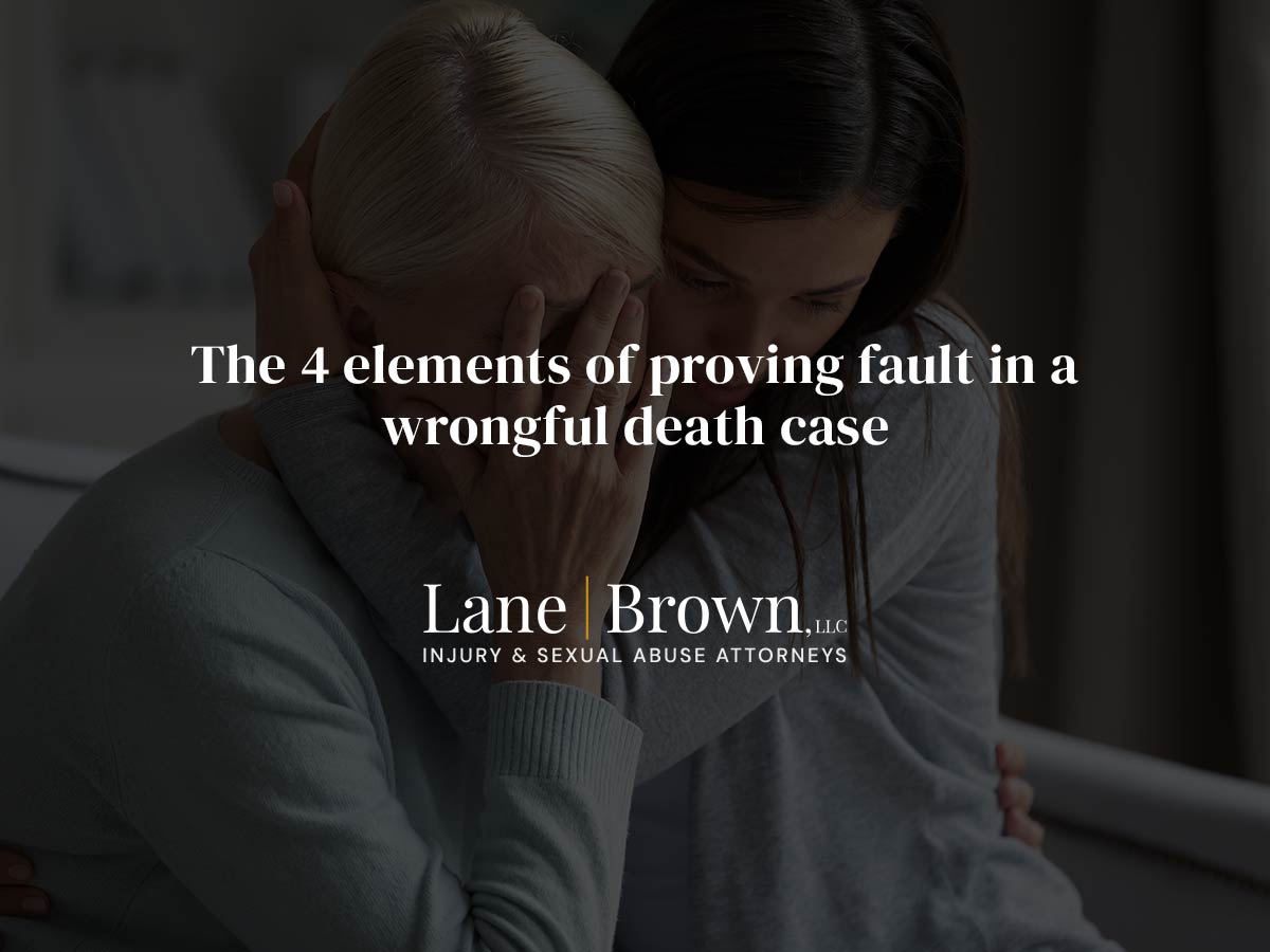 The 4 elements of proving fault in a wrongful death case